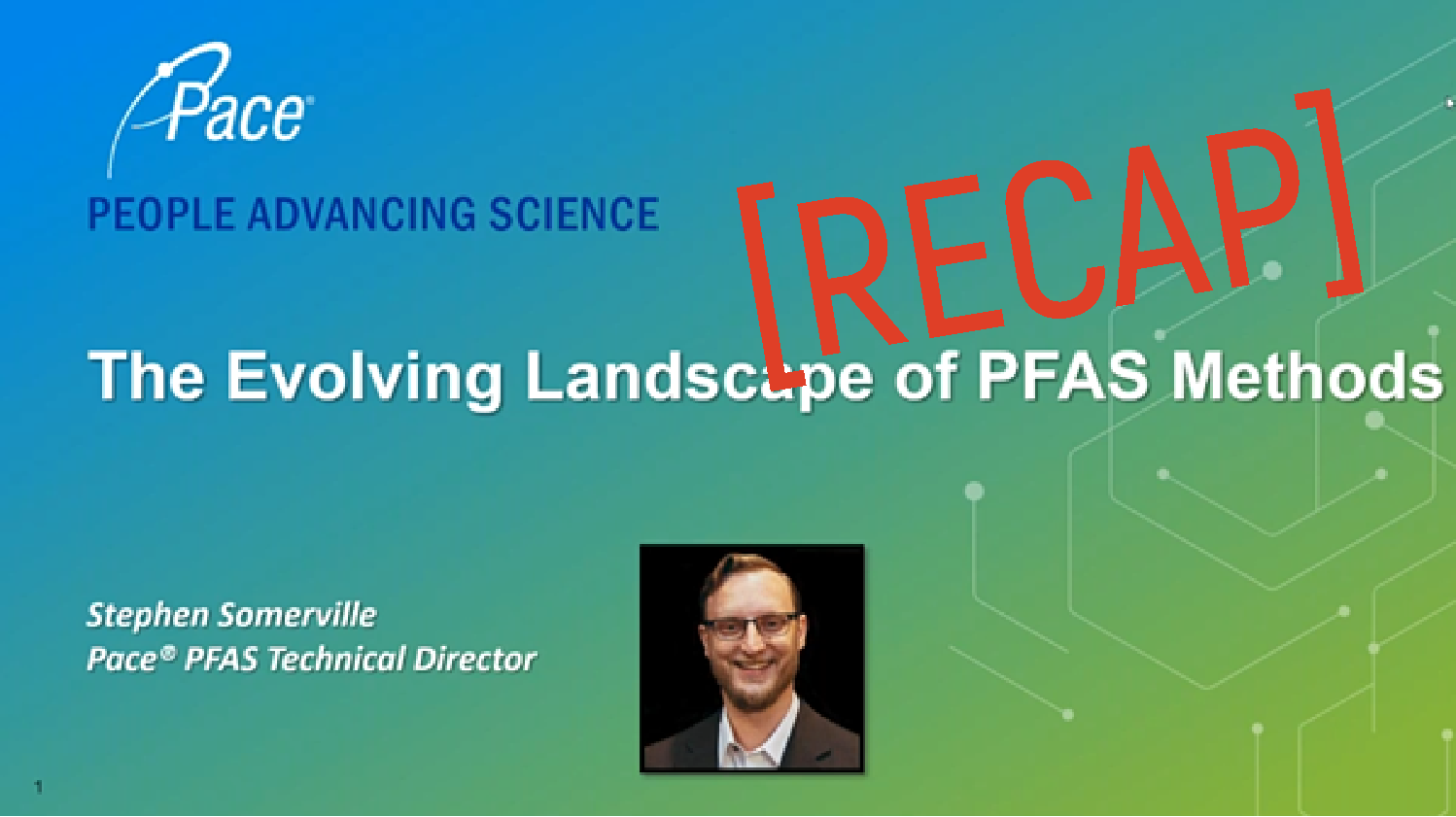 Recap New and Evolving PFAS Test Methods